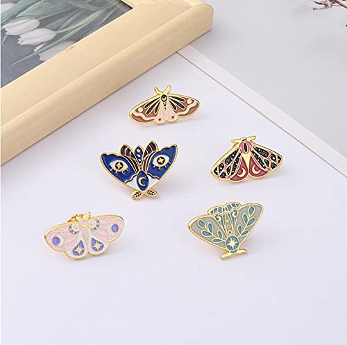 Cute Enamel Pin Set Lapel Pins Brooches Cartoon Brooch Badge Pins for Clothes Bags Backpack for Women - color: Butterfly Set