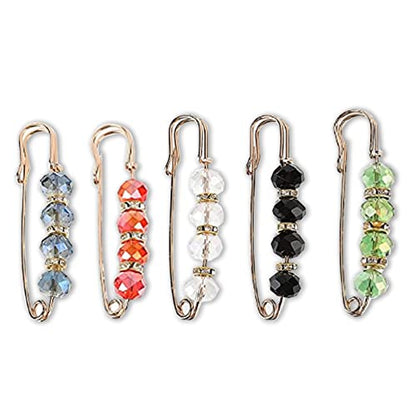 Fashion Pearl Brooch, Sweater Shawl Pearl Pin, Elegant and Fashionable | Enhance your Temperament, Suitable for a Variety of Occasions to Wear - color: Colorful