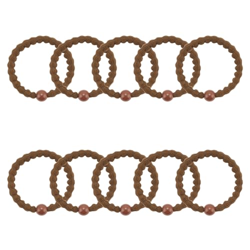 QIUTIMIY 10 Pcs No Damage Hair Ties Thick Hair Elastic Rubber Bands Hair Accessories Scrunchies Seamless for Women - color: Style 20