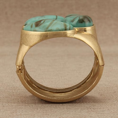 Chunky Bangle Bracelets for Women Cuff Bracelet Thick Gold Bangles Open Wide Arm Cuffs Bracelets Boho Jewelry - style: Gold Bracelet