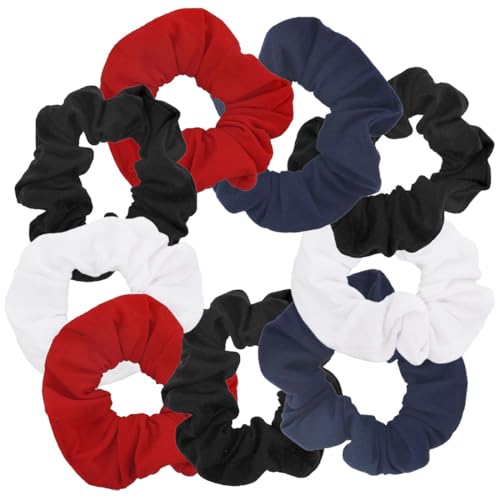 9 Pack Scrunchies Hair Ties (Classics) - color: Classics