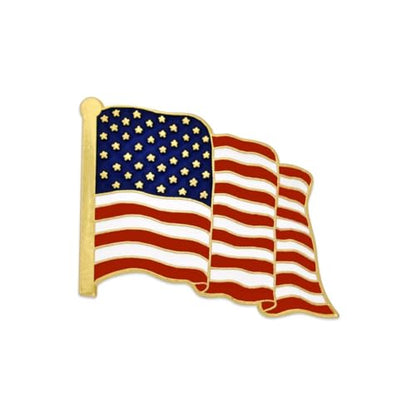 Boutonniere Suit Lapel Stick Brooch Pin - color: Brooch-gold A flag