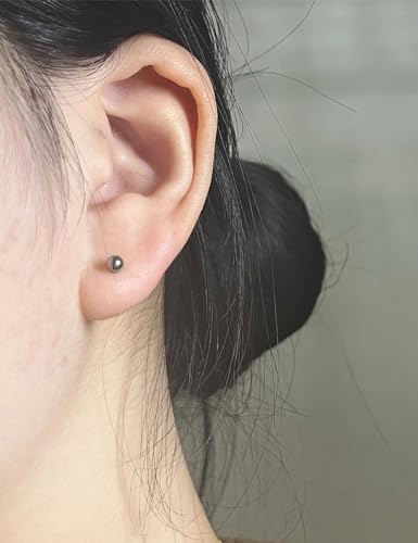 20G 18G 16G 14G 12G Lip Labret Monroe Medusa Nose Rings Stud 316L Surgical Steel Tragus Helix Cartilage Earring Tongue Cheek Piercing Jewelry Bars 6mm 8mm 10mm 12mm 14mm 16mm 19mm 18PCS - color: Silver, size: 16G - 12mm