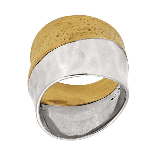 Silpada 'Rain or Shine' Textured Ring in Sterling Silver and Brass