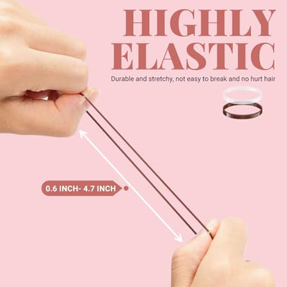 IKOCO 415pcs Bobby Pins Set, U Pins with Hair Ties and Hair Net, Brown | Strong Hold, Snag-Free, No Damage, Smooth Edges, Dance Competition & Ballet Ready, Ideal for Updos, Bun & Daily Styling - color: Brown