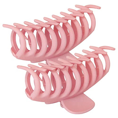4 Pack Big Hair Claw Clips Nonslip Large Claw Clip for Women and Girls Hair,Strong Hold Grips Hair Accessories 4 Inch Pink) - color: 4PackPink
