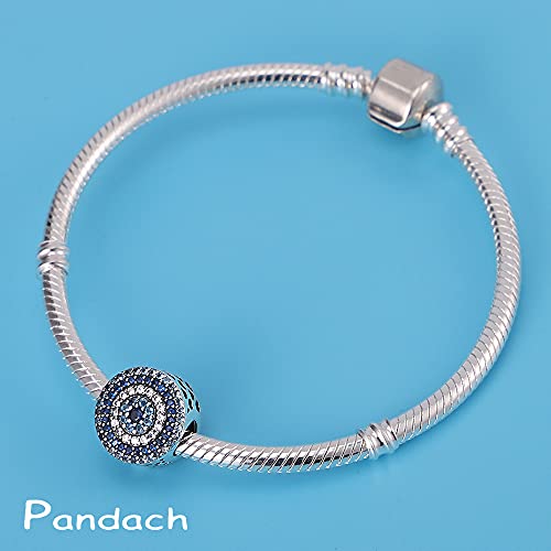 Pandach 925 Sterling Silver Charms Beads for Bracelets and Necklaces Butterfly and Headphones Pendants Clover Charms Jewelry Gift for Women - style: Classic Blue Eye