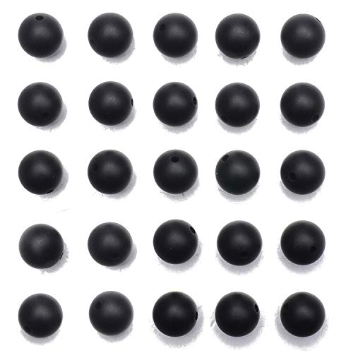 NCB Black Matte Onyx Beads 200pcs 4mm Round Gemstone Beads Spacer Charm Beads Natural Stone Loose Beads for Bracelet Necklace Jewelry Making 4mm 6mm 8mm 10mm (Matte Black Onyx, 4mm 200Beads) - color: Matte Black Onyx, size: 4mm 200Beads