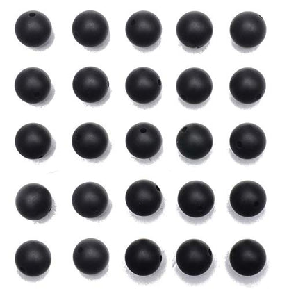 NCB Black Matte Onyx Beads 200pcs 4mm Round Gemstone Beads Spacer Charm Beads Natural Stone Loose Beads for Bracelet Necklace Jewelry Making 4mm 6mm 8mm 10mm (Matte Black Onyx, 4mm 200Beads) - color: Matte Black Onyx, size: 4mm 200Beads