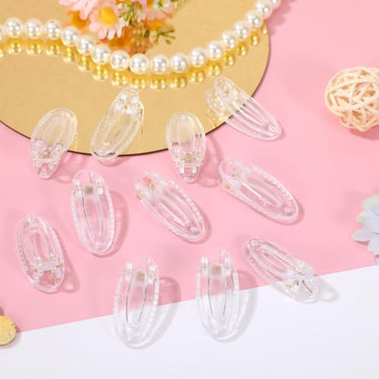 Beaupretty 20Pcs Transparent Mini Alligator Hair Clips for Duckbill Barrettes Firm Hold Snap Hairpins for Kids Girls Boys School Parties Everyday Wear