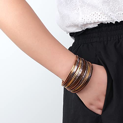 hotoo Leather Wrap Bracelet for Women - color: Champagne Leather Bracelets