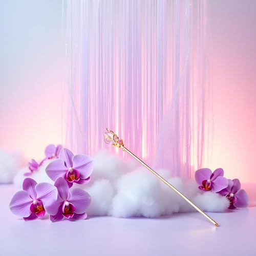 Purple Pretty Chinese Style Retro Hair Stick Hairpin, Women Metal Rhinestone Hair Fork Hair Chopsticks,Hair Styling Pins Retro Tassel Hairpin Woman Hair Clip Accessories