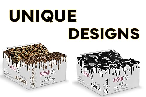 STYLETEK, Silver Case Pack Pop-Up Foil, 12 Boxes Heavy Emboss, 6000 sheets