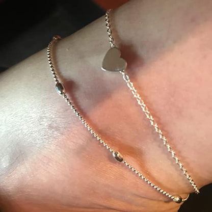 MODRSA Toe Rings for Women Toe Rings and Anklets for Women Toe Ring Adjustable Toe Rings Silver Rose Gold - color: B-toe rings +anklets- silver