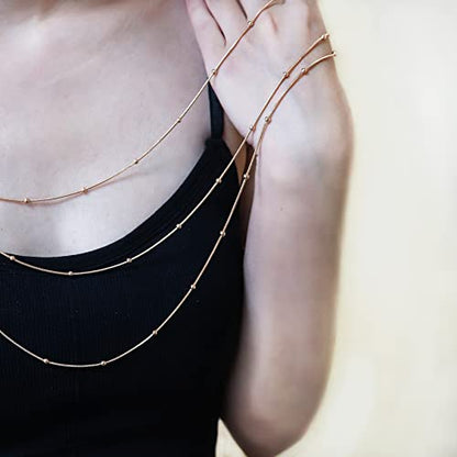 COLORFUL BLING Multilayer Choker Long Chain Tassel Pendant Necklace for Women Beads Necklace Long Bar Charm Chain Jewelry - color: I three beads