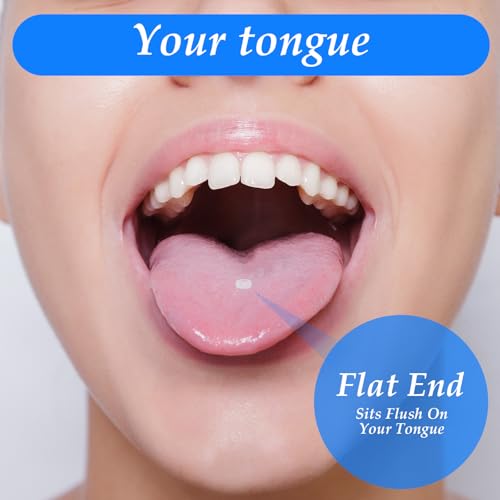 8Pcs Flexible Acrylic Tongue Rings Flat Clear Tongue Ring 14G Plastic Nipple Rings 16mm Length Tongues Piercing Retainer for Work Sport