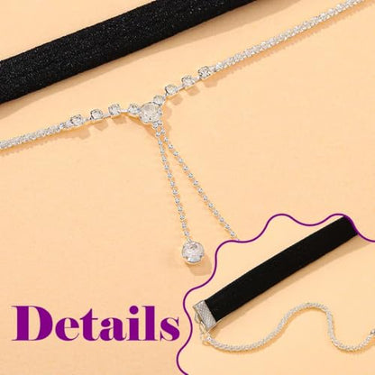 Rhinestone Garter Silver Party Leg Chain Crystal Garters for Women