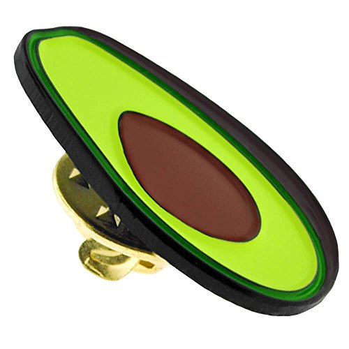 PinMart's Fruit Food School Teacher Enamel Lapel Pin - color: Fruit Set Gold and Black Dye Plated, size: 4pc Gift Set