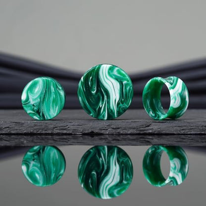2 Pairs Matched Set Gauges for Ears Flesh Tunnels Kits Plugs Earrings Blue Acrylic Ear Expander Stretchers Piercing. - color: Y6634V, size: 3/4"(19mm)