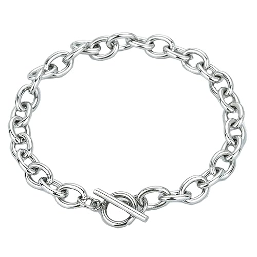 kelistom 925 Sterling Silver Bracelets for Women Teens, Love Heart Charm Chain Bracelet Bangle Fashion Jewelry Gifts - color: link braclet-OT