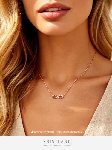 925 Silver Adjustable Necklace Circle Minimalist Enamel Tiny Heart Cactus Triangle Pendant Dainty Choker for Women - color: Infinity