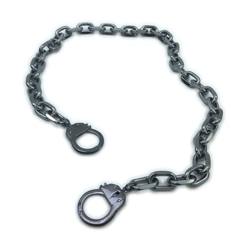 Succuba Stainless Steel Handcuff Choker Necklace Chain Pendant Choker Collar Necklace for Women and Men from 16 to 24 Inches with Box - color: A, size: 20 Inches