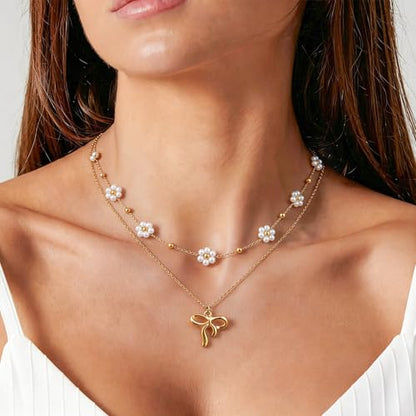 KSF Gold Lariat Necklace for Women Y Shaped Layered CZ Drop Chain | Y shaped necklace; Layered CZ detail; Long lariat style; Gift for her - color: Gold-13