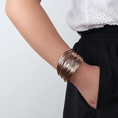 hotoo Leather Wrap Bracelet for Women - color: Champagne