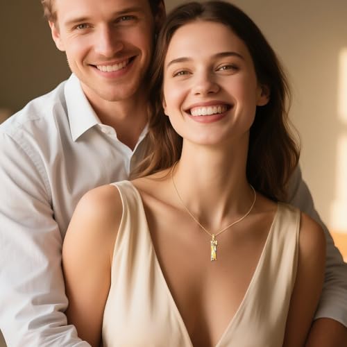 VONALA Gold Bee Pendant Necklace 925 Sterling Silver Bumblebee Jewelry Birthday Gifts for Women Daughter - style: Citrine Bee