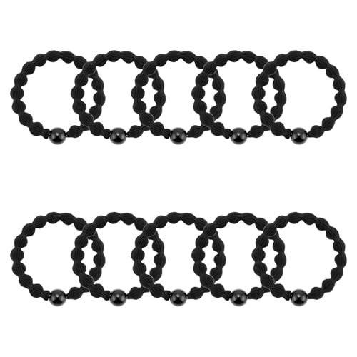 QIUTIMIY 10 Pcs No Damage Hair Ties Thick Hair Elastic Rubber Bands Hair Accessories Scrunchies Seamless for Women - color: Style 16