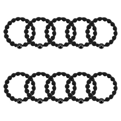 QIUTIMIY 10 Pcs No Damage Hair Ties Thick Hair Elastic Rubber Bands Hair Accessories Scrunchies Seamless for Women - color: Style 16