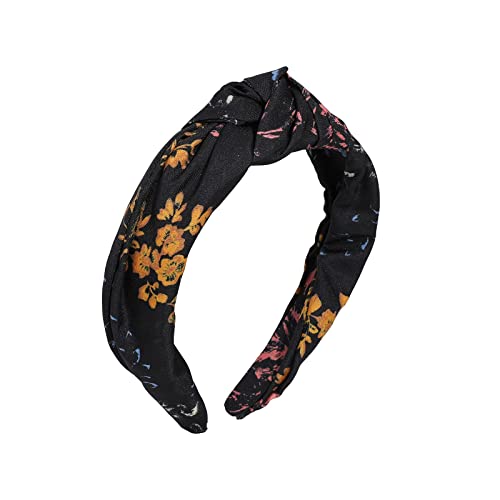 Madison Tyler Headbands for Women | Fashion Boho Top Knotted With Rhinestones Elastic Workout Hairbands | Outdoor and Party Non Slip (Olive Satin) - color: OLIVE SATIN