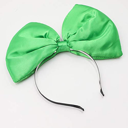 ZTL Women Huge Bow Headband Hairband Hair Hoop Accessories Party Props - color: Green