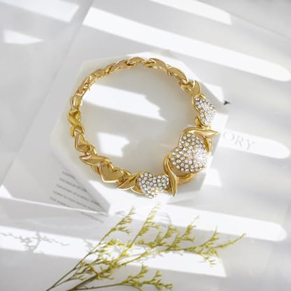 Woman Jewelry Sets Gold Jewelry Sets XOXO Women's Gold Jewelry Fashion Jewelry Necklaces Earrings Woman Accessories Bracelets Jewelry Gifts Love Necklaces - color: X0023-Gold