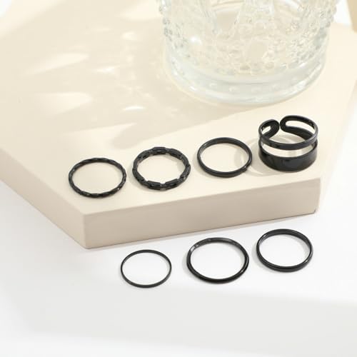 Knuckle Rings Set for Women,Simple Smooth Finger Stackable Rings Set Vintage Joint Finger Rings Vintage Midi Rings Festival