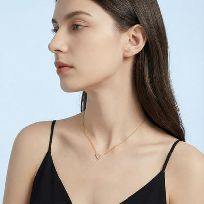 Heart Pendant Necklace – Dainty & Minimalist Style for Daily Wear - style: Minimalist Design