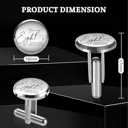 28 Year Wedding Gift for Him Husband Anniversary, Nickel 28th Marriage Anniversario Gift for Men