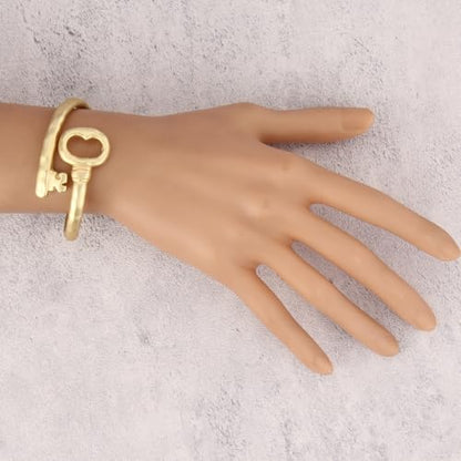 Chunky Bangle Bracelets for Women Cuff Bracelet Thick Gold Bangles Open Wide Arm Cuffs Bracelets Boho Jewelry - style: Chunky Gold Bangles