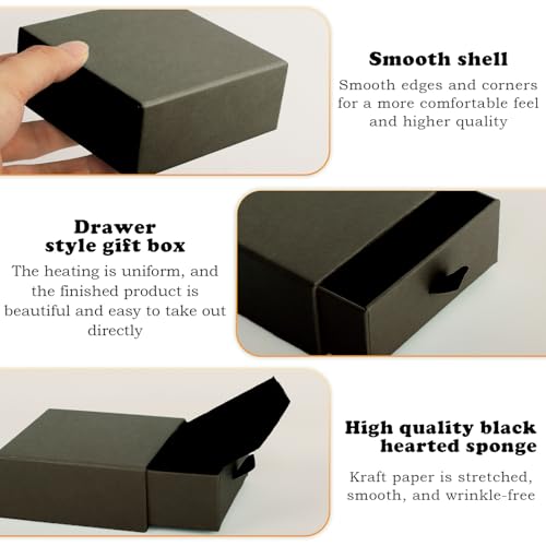 Nsmykhg Jewelry Gift Box Velvet-Lined,12 Pack Compact Drawer Style for Earrings & Rings, Necklace & Bracelet Organizer, 3.93x3.93x1.65 Inches, Stackable Elegant Jewelry Display & Storage Box (Coffee) - color: Coffee
