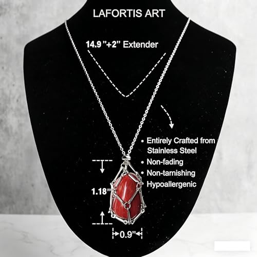 7 Chakra Crystal Cage Necklace, Interchangeable Healing Pendant