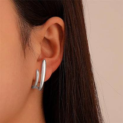 Claw Earrings 14K Gold Plated Cuff Earrings Hypoallergenic Wrap Ear Cuffs Earrings Half Hoop Stud Earrings Jewelry Gifts - color: Claw2