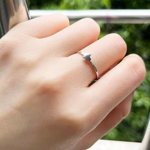 Sun and Moon Rings Stainless Steel Crescent Sun Rings for Women Gold Open Ring Middle Index Finger Jewelry Gift - color: E-Silver Star