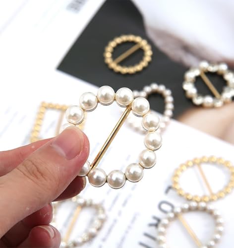 10PCS Scarf Ring Clip T-shirt Tie Clips Women Fashion Metal Circle Clips | DIY clothing clips,shirt clips,shirt clips to tighten,Clothing Ring Wrap Holder