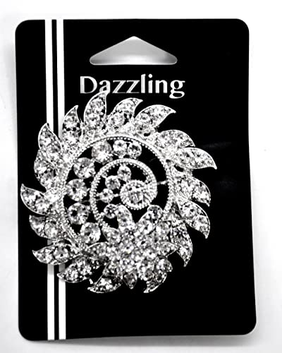 Belagio Enterprises 2 1/2-Inch Rhinestone Brooch | BW-171-182 - size: 2-1/2-Inch, style: BW-137