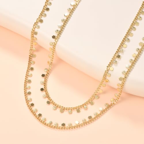 JINEAR 14K Gold Plated Waist Chain for Women Body Chain Belly Chains | Dainty Bead Chains Waterproof Summer Beach Bikini Accessories Gold Jewelry Belt Festival Outfits for Women - color: Flower Body Chains