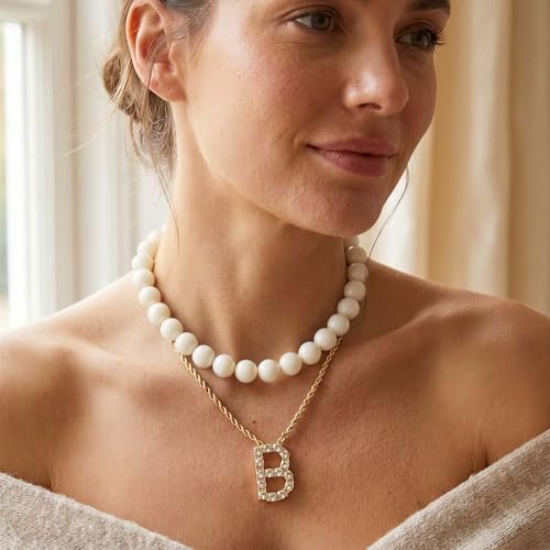 Chunky Beaded Necklace for Women, Colorful Trendy Statement Summer Jewelry Gift - color: necklace-3