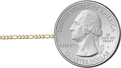 Savlano 925 Sterling Silver Chain Anklet Rope, Figaro, Mariner, Curb - 18K Gold Plated Chain Anklet Available in 9, 10 and 11 - Inches for Women Comes with a Gift Box - Made in Italy - style: Figaro 1.8mm