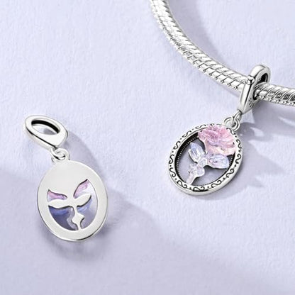 LNQOBU 925 Sterling Silver Charms Color-changing Chameleon Dangle Charm Beads Glow in the Dark Charme fits Pandora Bracelets and Necklace Jewelry Gift for Women - style: Glow in the dark 1730