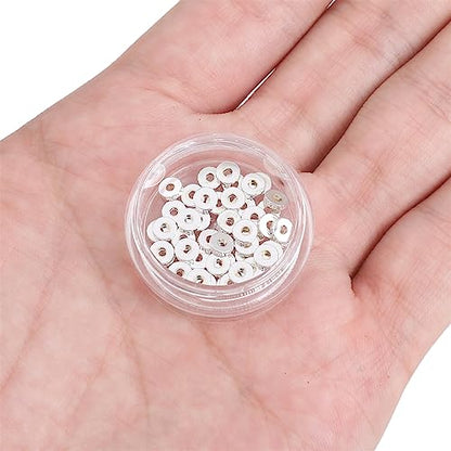 Silver Plated Disk Spacer Beads 4x1.2mm 50pcs for Jewelry Making Findings Non Tarnish - color: Silver, size: 4x1.2mm Disk