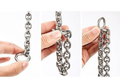 Dog Choker Collar Slip Chain,Stainless Steel Collar for Small and Medium Dogs,Puppy Dog Training Metal Necklace,Silver Hardware (4.0mm,18inch) - size: (4.0mm,18inch)